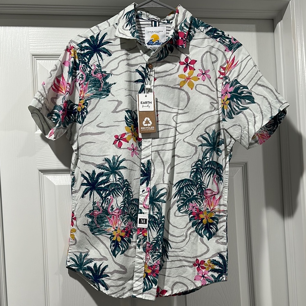 Denim & Flower Floral button up